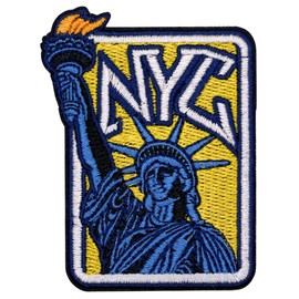 EMBRO BOF Liberty New York Patch – 3 inches, Cool Statue of Liberty Patch – Embroidered Patches New York for Jackets