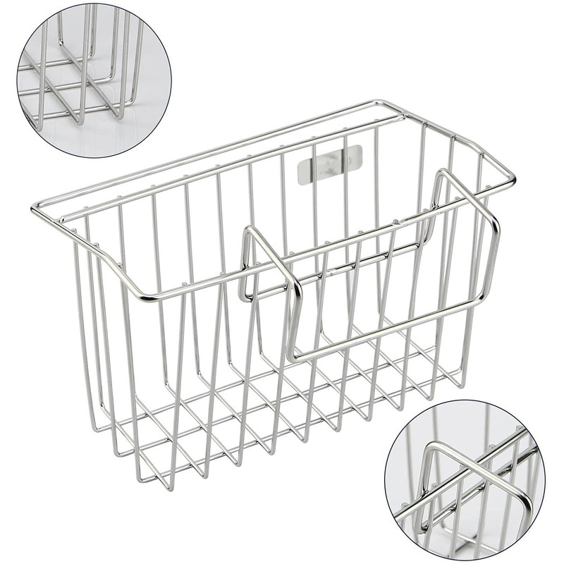 Sponge Holder, Sink Caddy Kitchen Brush Soap Dishwashing Liquid Drainer