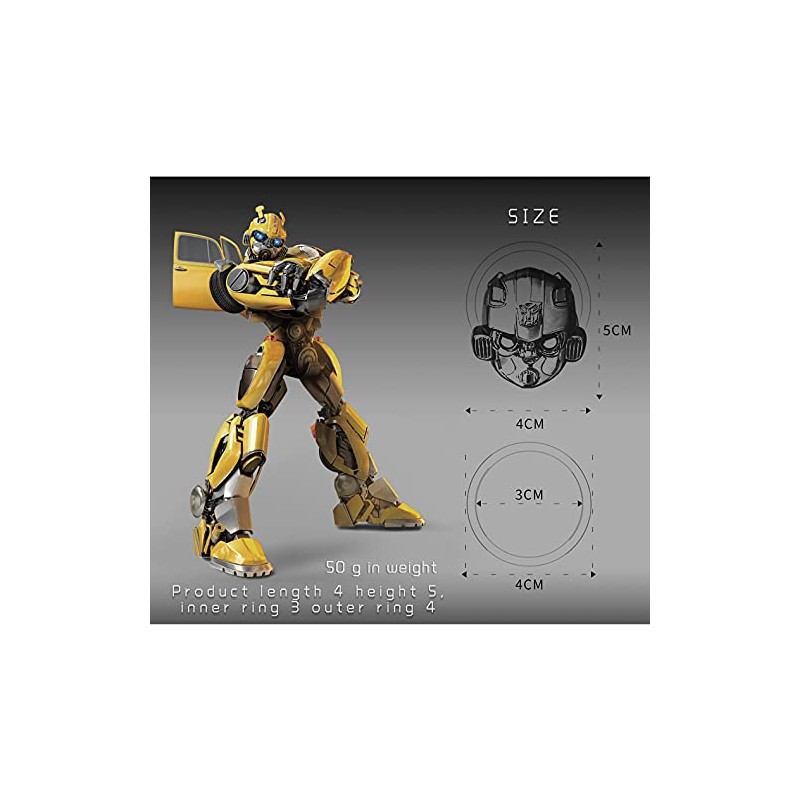 Qirc Car One-key Start Button Cover, Bumblebee Car Engine Start-stop