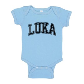 Arch Luka Baby Infant One Piece Bodysuit Newborn Light Blue