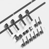 EaseLife 7 FT Mini Cabinet Bypass Sliding Barn Door Hardware