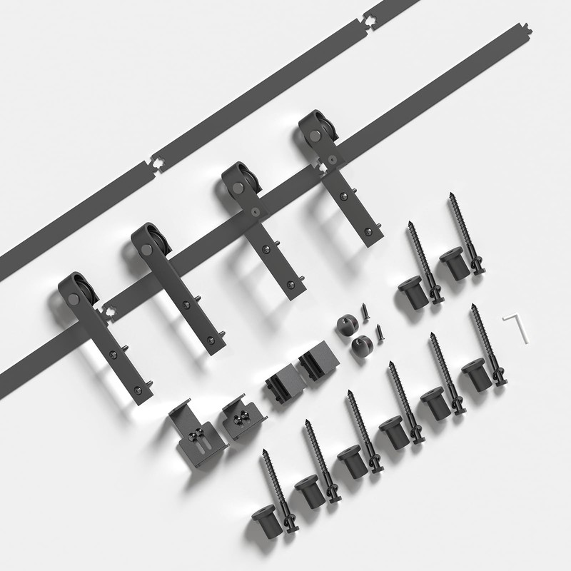 EaseLife 7 FT Mini Cabinet Bypass Sliding Barn Door Hardware