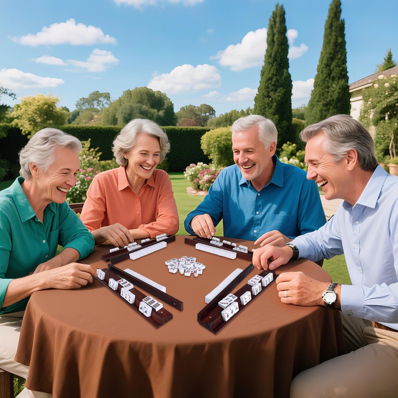 Offelec Upgraded Magnetic Mahjong Racks, 4 pcs American Mahjong Racks