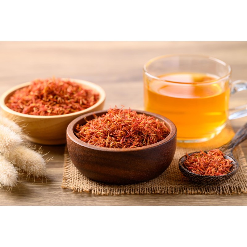 Lowhill Valley Safflower Petals - Whole Dried Carthamus tinctorius Petals