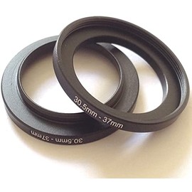 2pcs Size 30.5-37mm Digital Camera Lens Step Up Rings Screw Adapter D-SLR Video Connect-or 30.5mm To 37mm Filter Circle Diameters Holder Connection 30.5-37 Focus Photography Parts Accessories