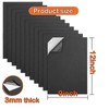 MEARCOOH 3mm Self Adhesive Foam Sheets Crafts, Black 9x12 Inch