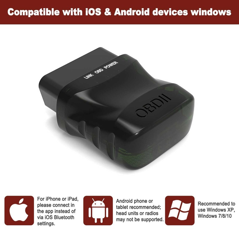 RXQRX V015 OBD2 Scanner, Automotive OBD II Scanner Fault Diagnosis,