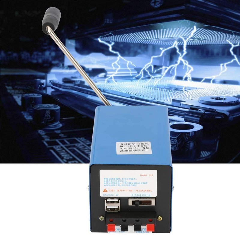Hand Crank Generators, USB Portable Mobile Emergency Power Generator, Manual