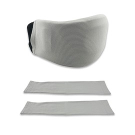 Aogigigio Neck Brace Cover - 2 Pcs Cervical Collar Dust Cover Sleeve for Women Men, Soft & Comfortable for Sleeping Working Breathable, Gray