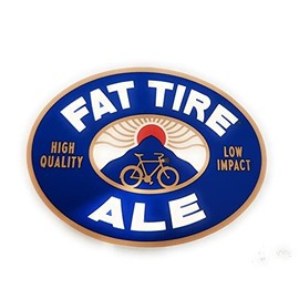 New Belgium Brewery Fat Tire Sticker - Redisigned 2023 Sustainability Logo