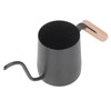 Black Stainless Steel Long Spout Drip Kettle Gooseneck Pour Over