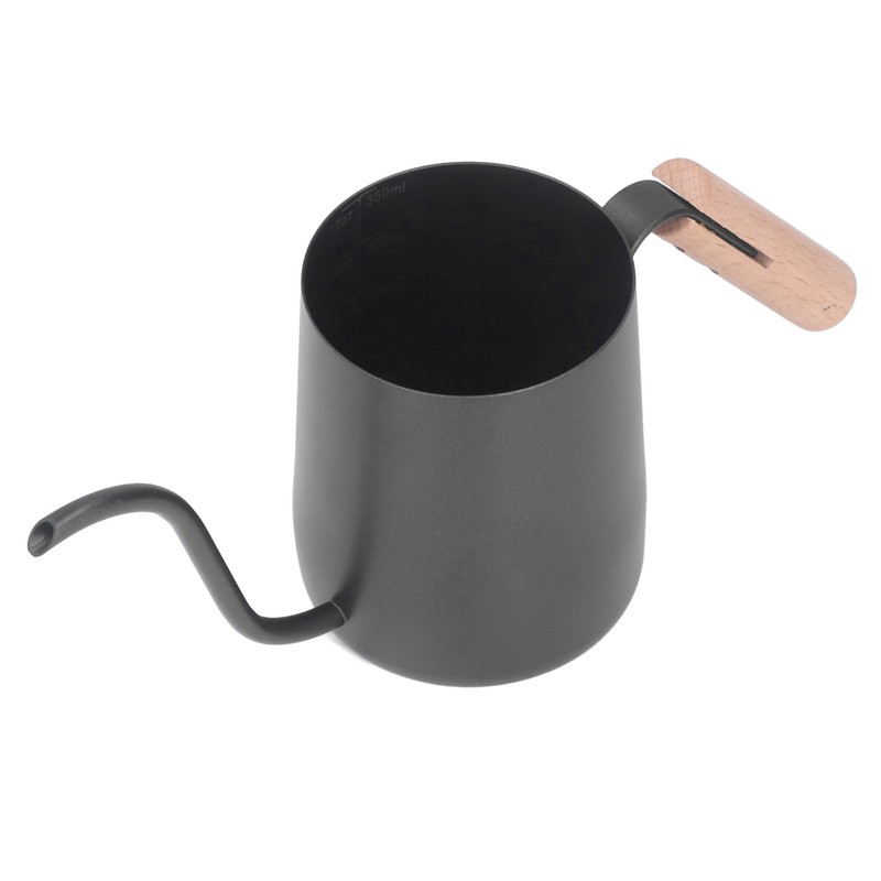 Black Stainless Steel Long Spout Drip Kettle Gooseneck Pour Over