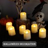 FPOO Rechargeable Flameless Tea Lights Candles with Timer & Remote,