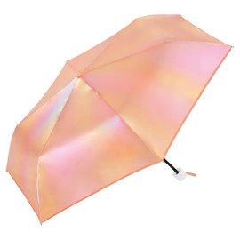 Wpc. Folding Umbrella, Glow Pearl Umbrella, Mini, Orange, Women's, 19.7 inches (50 cm), Pastel, Glitter, Photogenic, Eye-catching, Fancy, Girly, Stylish, Cute, Female, UPEM-924-002