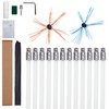 Domenow 41 Feet Chimney Sweep Kit, Chimney Brush, Chimney Cleaner,