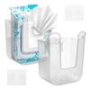 2pcs Bathroom Wipes Holder, Kitchen Wall Mounted Wipes Container