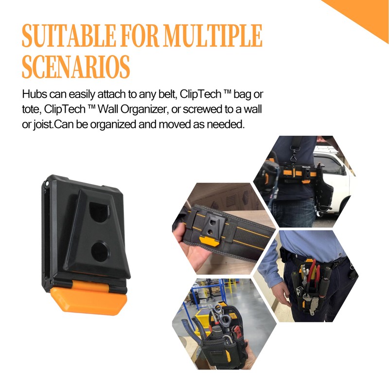 Tool Belt Clip Fits for TOU-CT Models ClipTech Pouches (1Pcs)