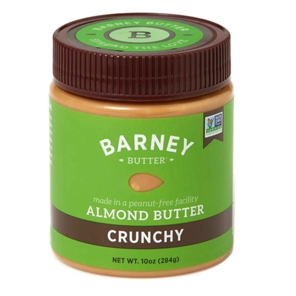 BARNEY Almond Butter, Crunchy, No Stir, Non-GMO, Skin-Free, Paleo Friendly, KETO, 10 Ounce