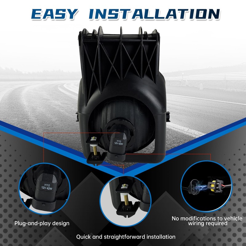 Fog Lights Compatible with 2003 2004 2005 2006 GMC Sierra