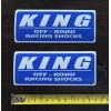 Unbranded 2 KING OFF ROAD RACING SHOCKS DECALS STICKERS outland