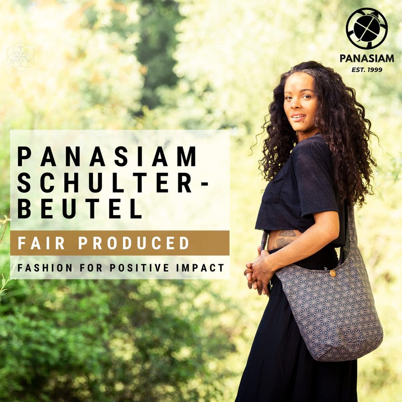 PANASIAM 'Geometrix' 2 Sizes Double Fabric Family Business Shoulder Bag,