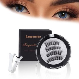 Generic Lumentes Magnetic Eyelashes, Reusable Magnetic Eyelashes, Slim False Eyelash Kit, Natural Looking Magnetic Eyelashes. (Nature) (Nature), Black