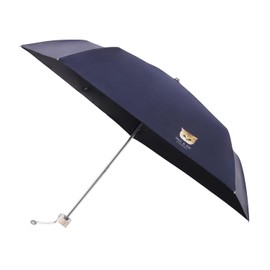Moonbat [Paul & Joe] Parasol Folding Umbrella, For Rain or Shine, First Class Light Blocking, Heat Shielding UV One Point Nunette 22-113-12138-52 Blue
