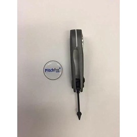 Pitchfix Fusion Single Prong Divot Tool Gunmetal/Lt Blue., with extra marker