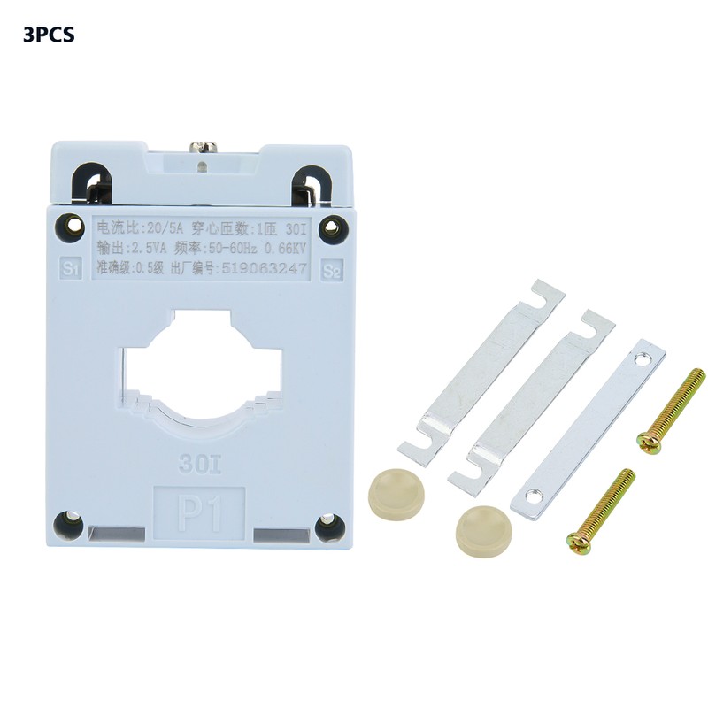3 Pcs Bh 0.66 30φ Anti flame Plastic Bracket Current