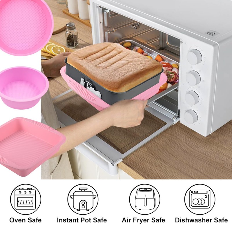 ARNISION Springform Pan Set - Nonstick Cheesecake Pan with Removable
