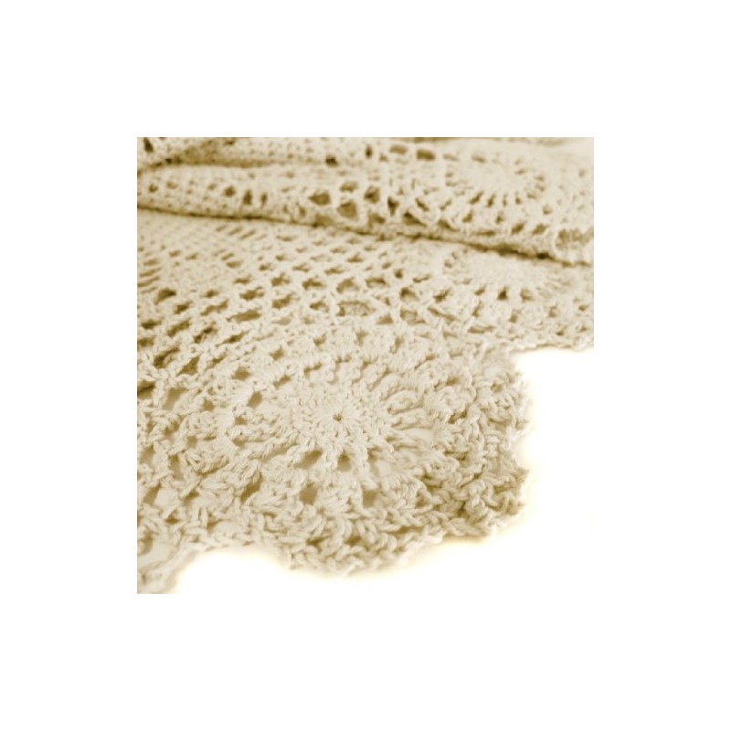 kilofly Handmade Crochet Round Cotton Lace Table Placemats Doilies Value