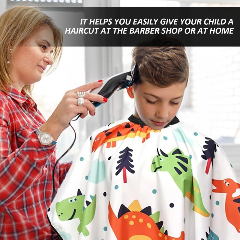 1 Piece Kids Hairdressing Cape, Hairdressing Accessories, Adjustable Small Dinosaur