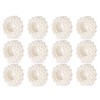 Set of 12 White Pearl Napkin Rings Wedding Table Decoration
