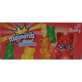 18ct Maynard's Original Gummies (60g / 2.1oz per pack)