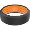 ThunderFit Men Breathable Air Grooves Silicone Rings Wedding Bands 8mm