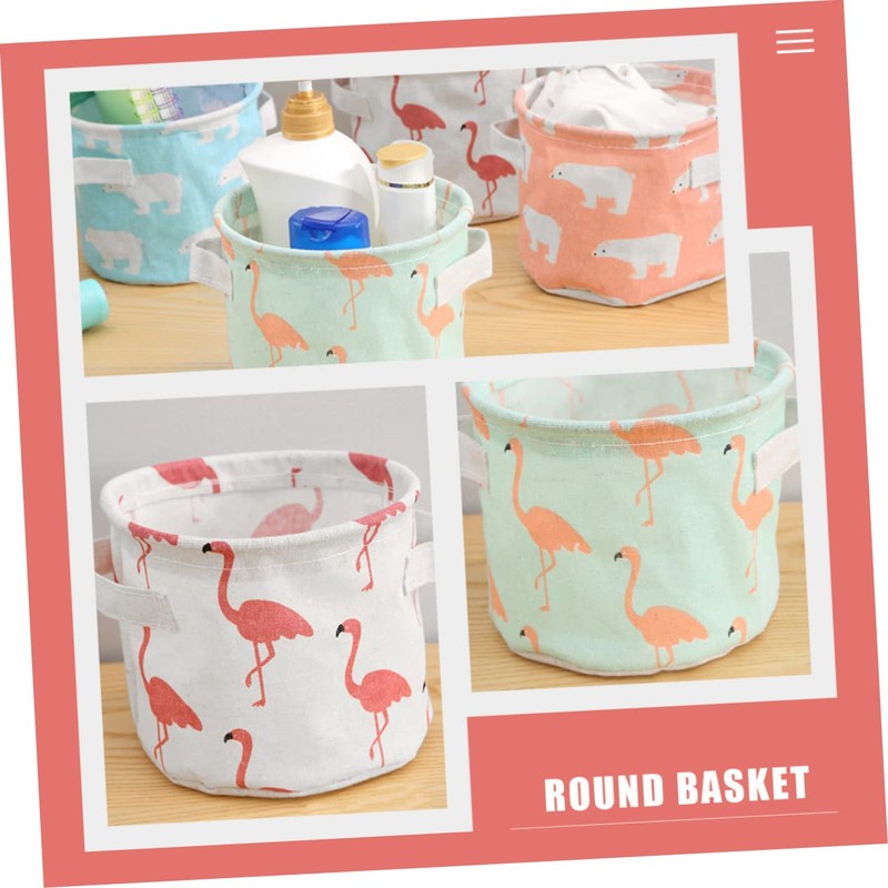 BUGUUYO 3sets Cute Baskets for Organizing Mini Basket Cotton Toy