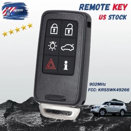 KEYECU for Volvo S60 S80 V40 V60 V70 2008-2016 Smart Remote Key Fob KR55WK49266 902MHz
