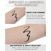 Black Gel Eyeliner Pencil,Waterproof Eye Liner Waterline Pen for Women