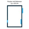 artboxONE Poster with Black Frame 18 x 13 cm Typography