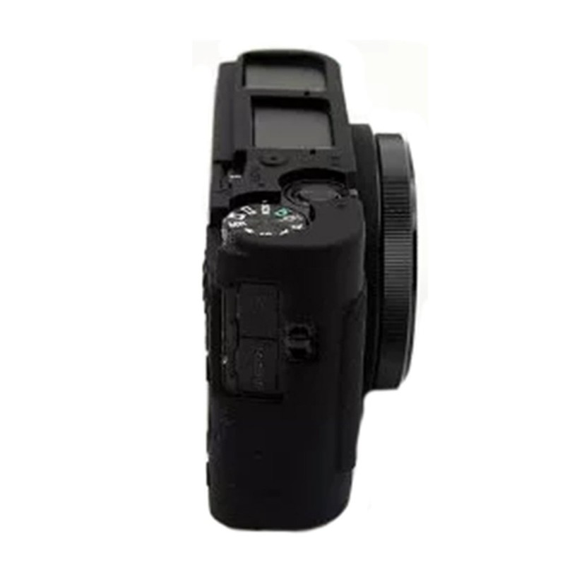 kinokoo SONY ソニー DSC-RX100M1/M2/M3/M4/M5/M6/M7 デジタルカメラ専用 シリコンカバー カメラケース RX100Mシリーズカメラカバー (BK)
