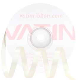 VATIN Double Face Antique White Satin Ribbon 1/4" Continuous 25 Yards,Antique White Polyester Fabric Ribbon use for Bows Bouquet, Gift Wrapping, Floral Arrangement Wedding Decoration