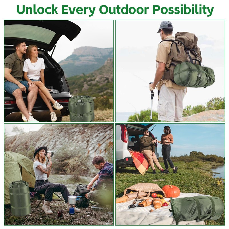 NewShot Compression Sack, Ultralight Portable Stuff Sack for Sleeping Bag