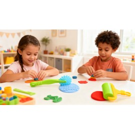 MAGIKON Dough Tool Set, 6Pcs Kids Modeling Clay Accessories
