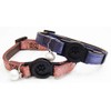 ONS Paisley Leather Cat Collar Red
