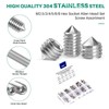 Skyzone Set of 200 Grub Screws Assortment Set, M3/M4/M5/M6/M8 Allen