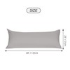 sourcing map Soft Brushed Microfiber Body Pillow Cover with Zipper