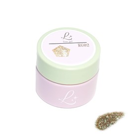 Lamel Gel Flash Gel Gel Nail 0.2 oz (5 g) in Total 10 Colors Flash Nail Glitter Glitter Nail Nuance Color Bronze, Silver, Professional Renogel (RG02, 1)