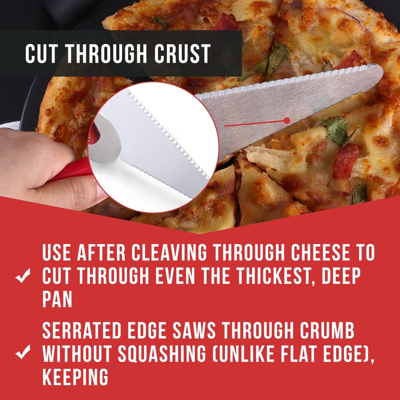 Chef Remi Pizza Cutter | Stainless Steel Pizza Wheel -Serrated