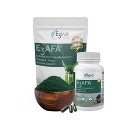 E3Live E3AFA Powder - Certified Organic, Non-GMO, Gluten-Free, Kosher, Made in USA - Healthcare, Dietary - Size: 60gm Powder