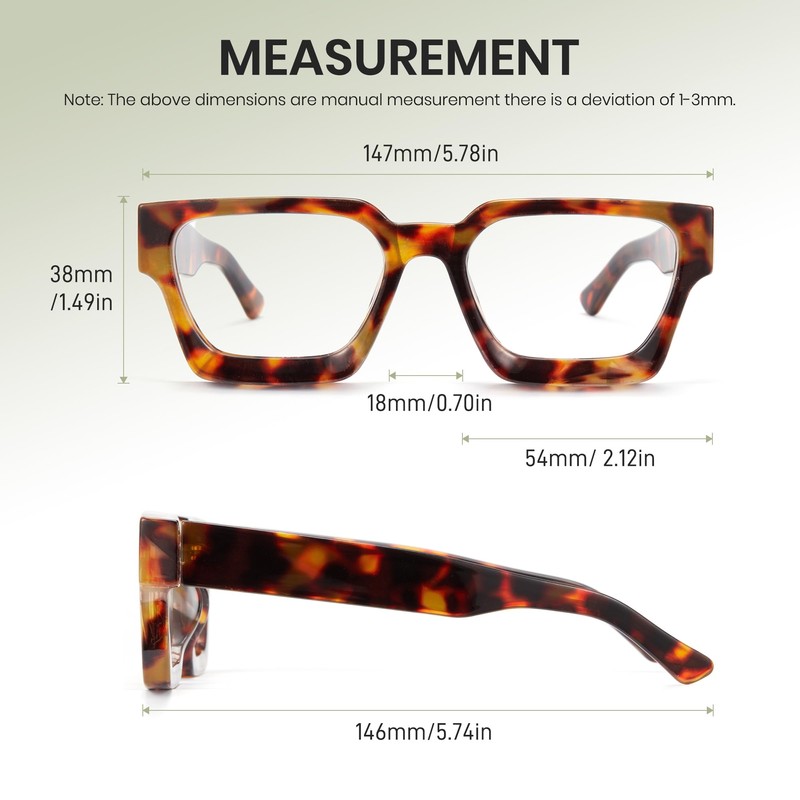 Cyxus Thick Frame Computer Glasses Blue Light Glasses for Men